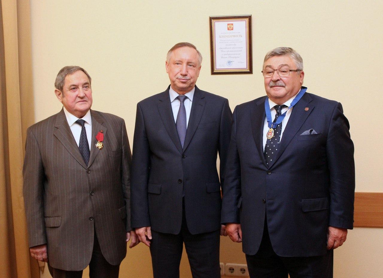 Состоялась церемония вручения наград Союзу промышленников и предпринимателей Санкт-Петербурга